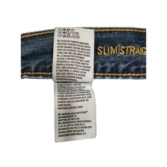 American Eagle Distressed Women's Jeans Size 30 Frayed Hem Ripped Washed - Picture 5 of 8